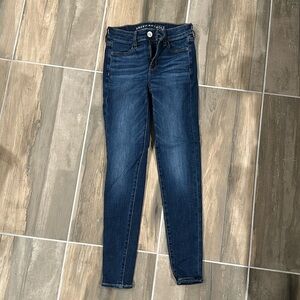 American Eagle Next Level Stretch High Rise Denim Jeggings - Size 0 Regular